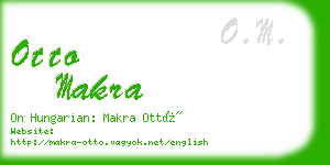 otto makra business card